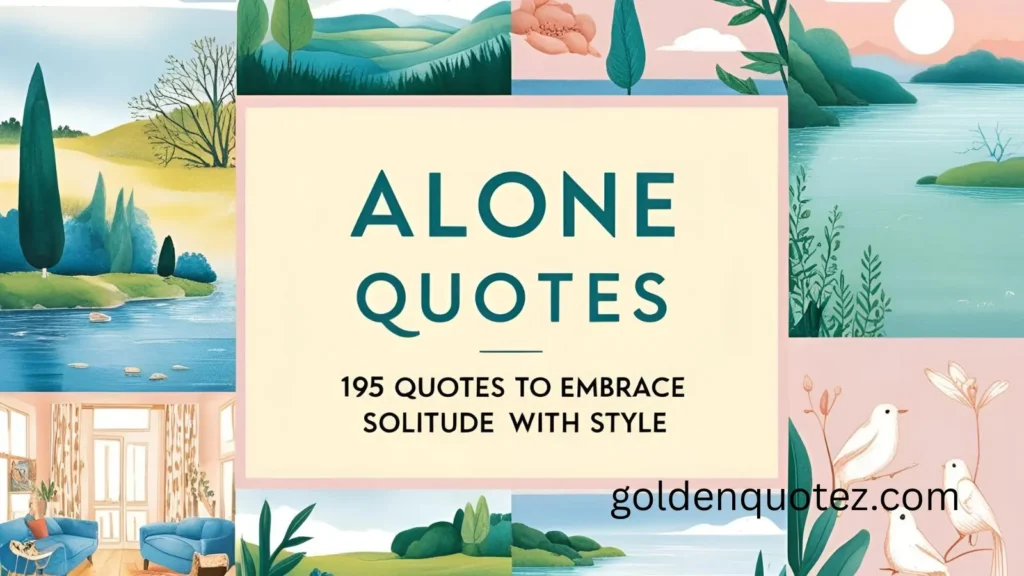 Alone Quotes