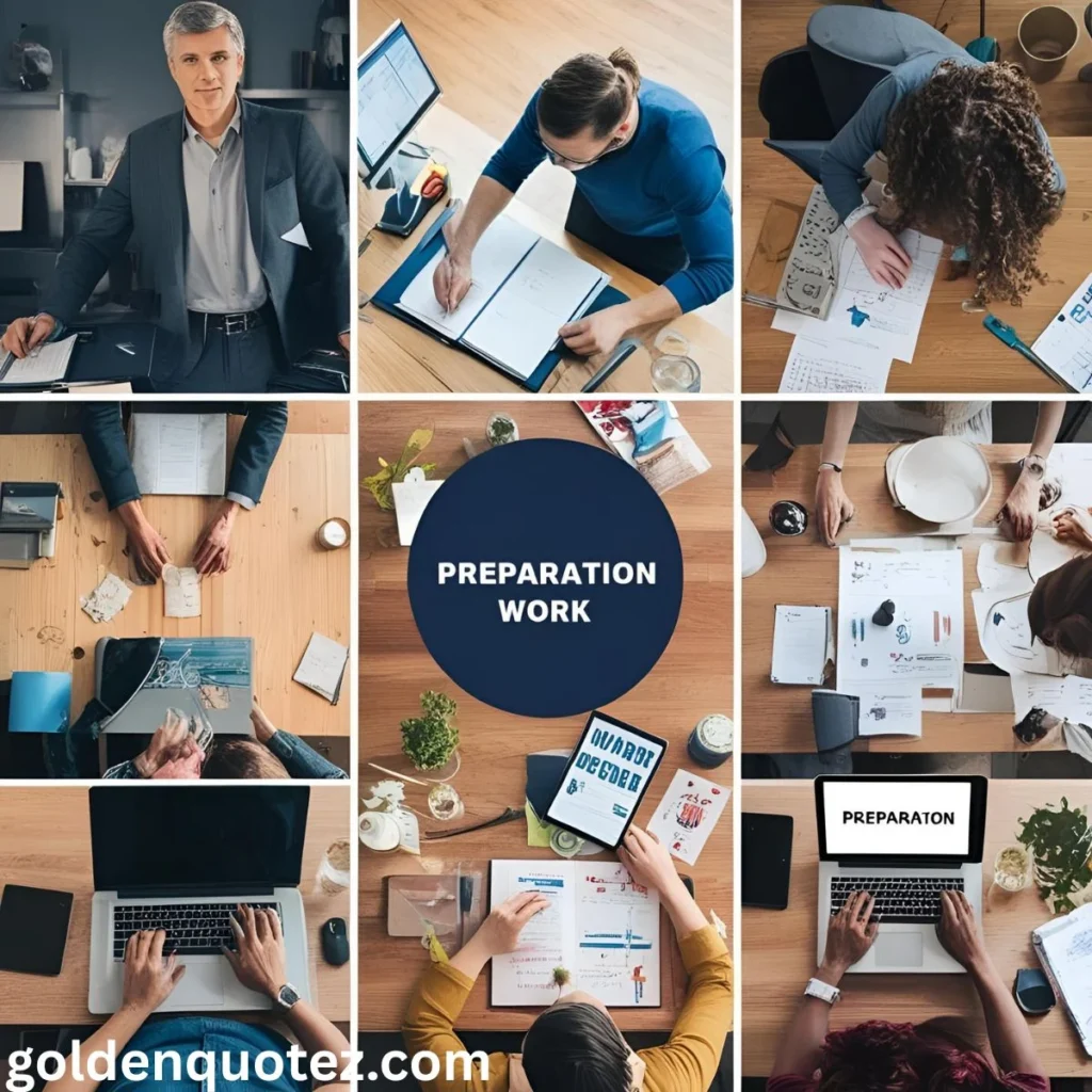 Preparation Captions for Work 