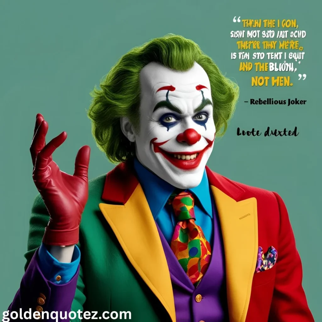 Rebellious Joker Quotes 