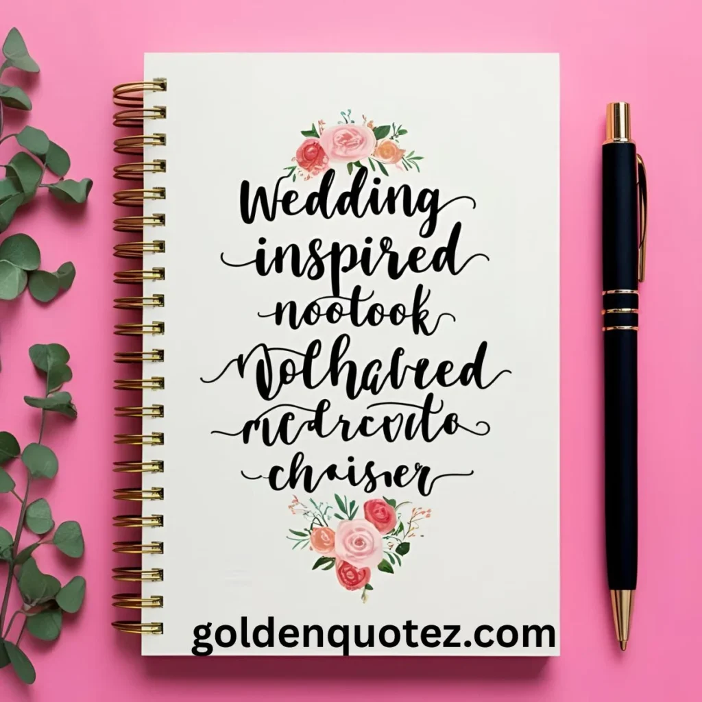 Wedding-Inspired Notebook Quotes