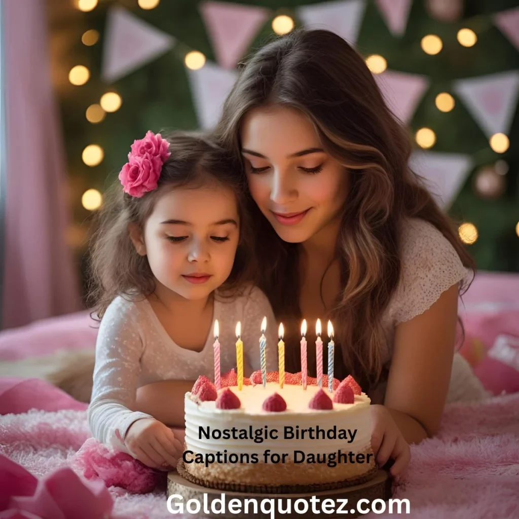Nostalgic Birthday Captions for Daughter