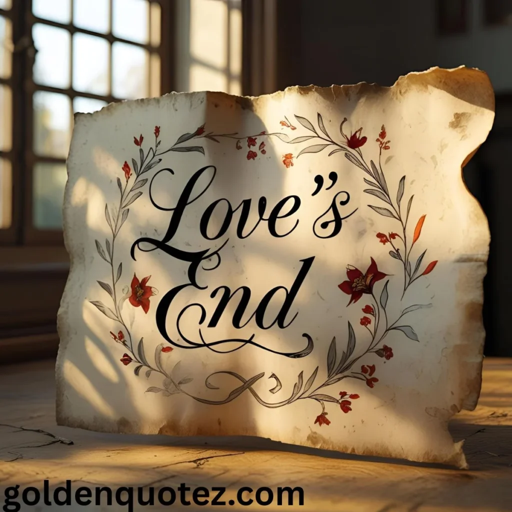 Quotes on Love’s End 