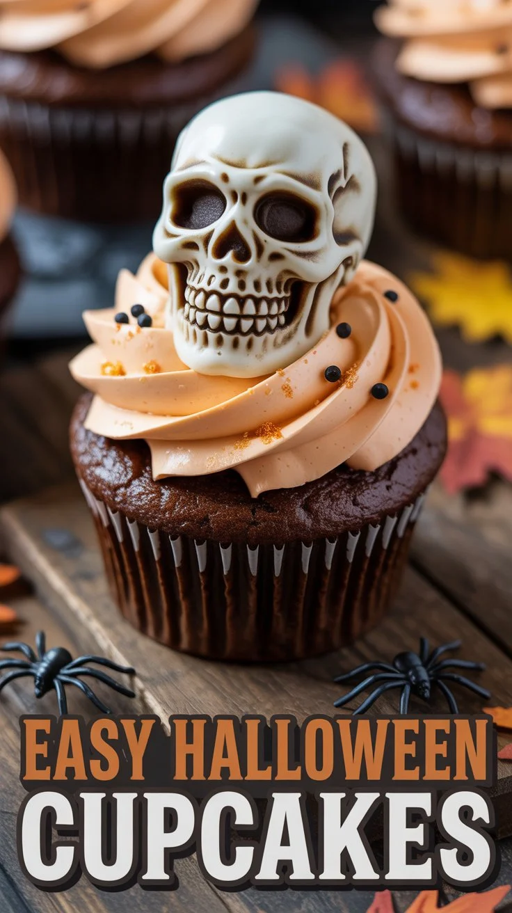 Skeleton Cupcakes: Spooky Halloween Treat