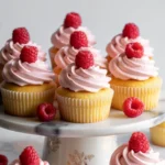 RASPBERRY & CHAMPAGNE CUPCAKE RECIPE🧁🍾